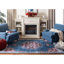 Tapis oriental bourgogne / ivoire Barcus-1163624128