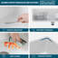 32"Lx19"Wx10"H White Undermount Kitchen Sink Cersamic Single Bowl Rectangular Sink with Accessories
