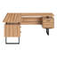 Bureau d'ordinateur, bureau personnel, coin, tiroirs de rangement, L 70 po, forme en L, travail, ordinateur portable, métal-779605207