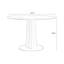 Burlywood Round Solid with Iron Dining Table For Dining Room/Kitchen-1418958825