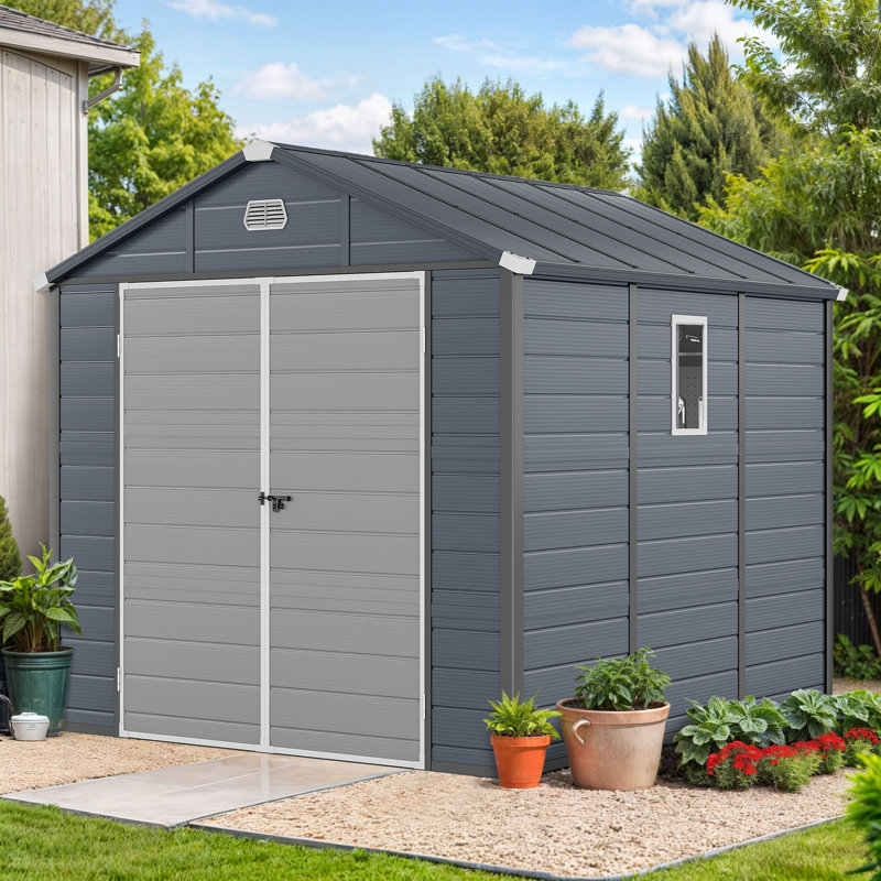 Resin Vertical Storage Shed, 89.70" H x 89.70" W x 105.50" D