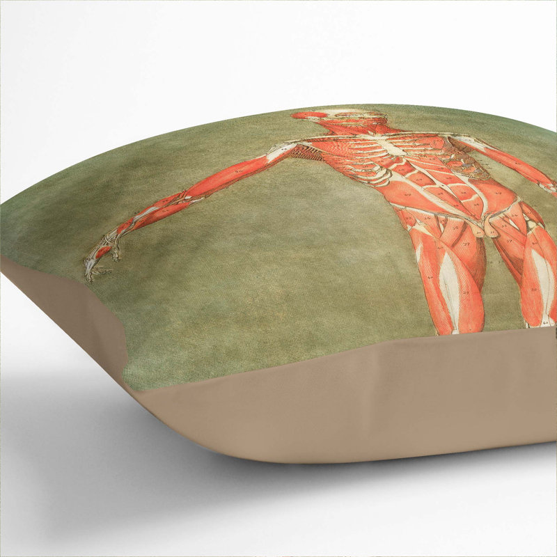 Square Cushion, Stone, 55cm H x 55cm W x 20cm D
