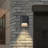 1-Light 9''H Dimmable LED Black Iron Outdoor Wall Light
