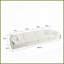 Canapé modulaire moderne en U en chenille blanc avec méridienne réversible et amp; Double repose-pieds - idéal pour le salon-2124168645
