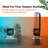 Oscillating Bladeless Tower Fan and Heater Combo with Remote Control 10 Speeds 9H Timer Thermostat-88101607