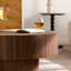 Table basse ronde en bois 30,51 pouces