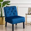 Chaises d'appoint 2 pièces en velours capitonné Reese-1486113845