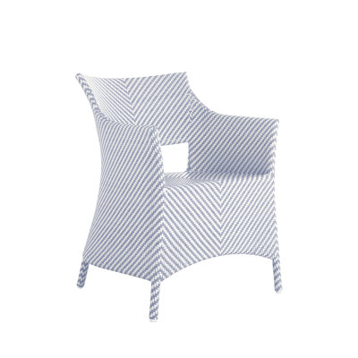Bari Arm Chair - White And Chambray