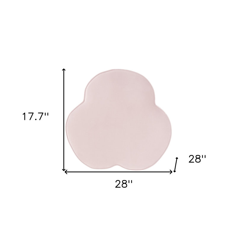 Repose-pieds de spécialité Louttit 28 po, Velours rosé
