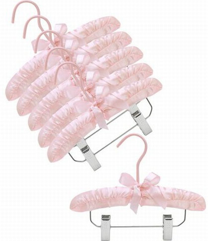 Hangers With Clips for Skirt/Pants, Pink