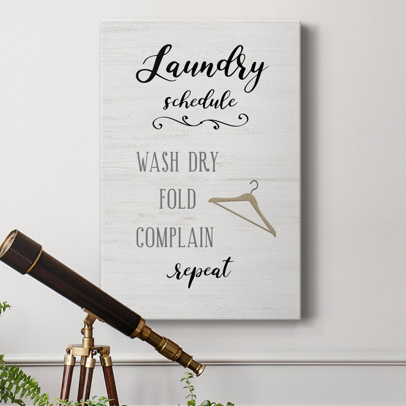 " Laundry Complain ", 60" H x 40" W x 1" D