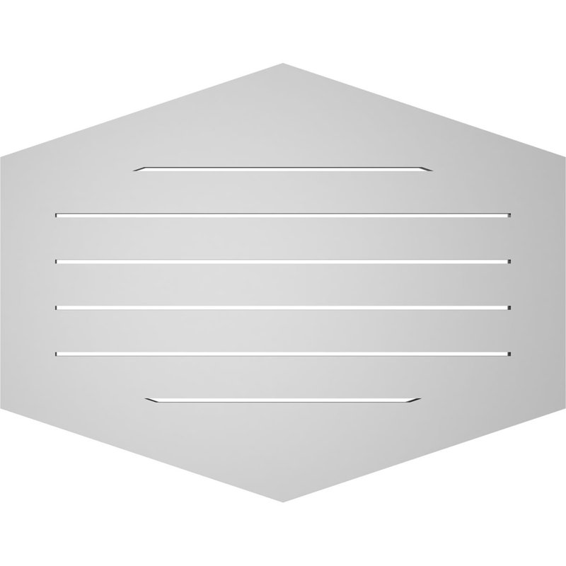 Pente verticale verticale en uréthane 4 pi, H 1 po x l 36 po x L 28 po
