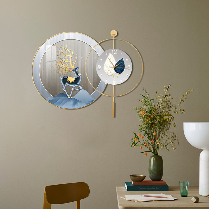 Horloge murale en alliage d'aluminium
