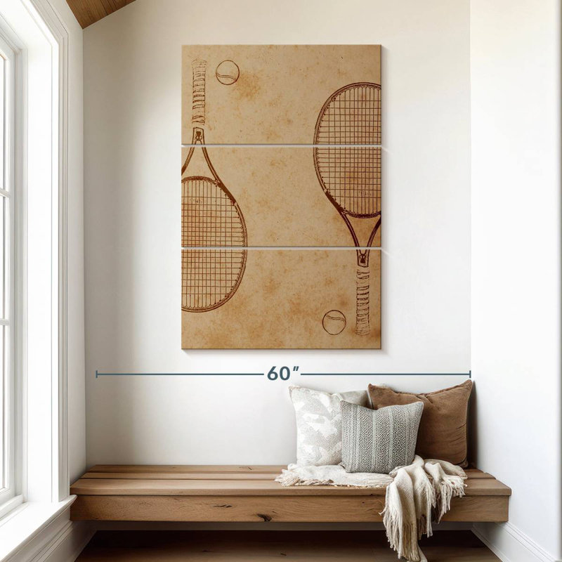 Sireci Tennis Sketch, 50" H x 32" W