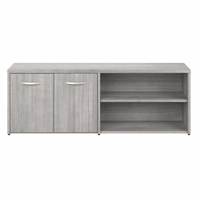 Kathren 60'' Wide 2 - Shelf Credenza, Platinum Gray