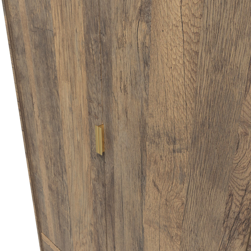 Bibek Manufactured Wood Wardrobe, Vintage Oak