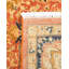 Tapis unique fait à la main Addingham - orange, 6 pi 1 po x 8 pi 10 po Addingham