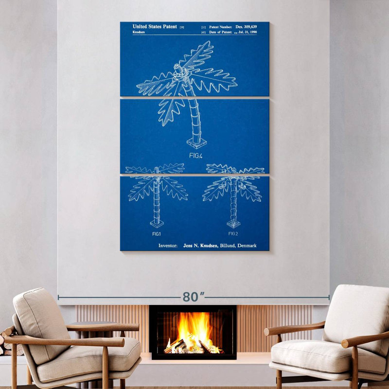 Affiche «Blueprint Lego Tree Laelle», H 74 po x l 48 po
