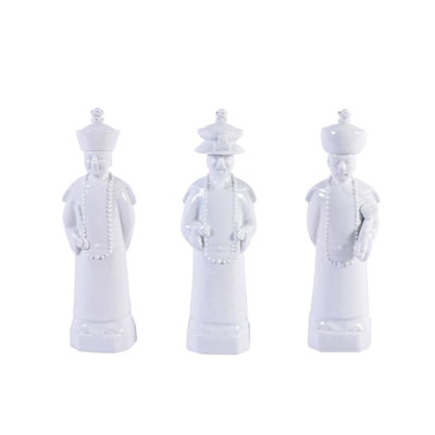 3 Piece Qing Emperors Figurine Set