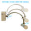Lampe pour tableau à DEL, lampes d'art pivotantes en métal, 15,75 pouces, éclairage réglable de 2 700K / 3 000K / 4 000K, éclairage pour œuvre artistique prêt à l'emploi-33045765