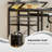 L-shaped Computer Desk With 4 Cloth Drawers, Keyboard Tray & Led Lighting-590424973