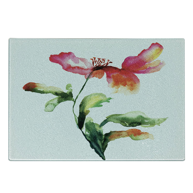 Planche à découper en verre trempé Ambesonne Garden