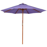 Outdoor Patio Market Umbrella With Wooden Pole - 8.5'