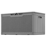 Furmax 48'' W 100 Gallons Plastic Lockable Deck Box