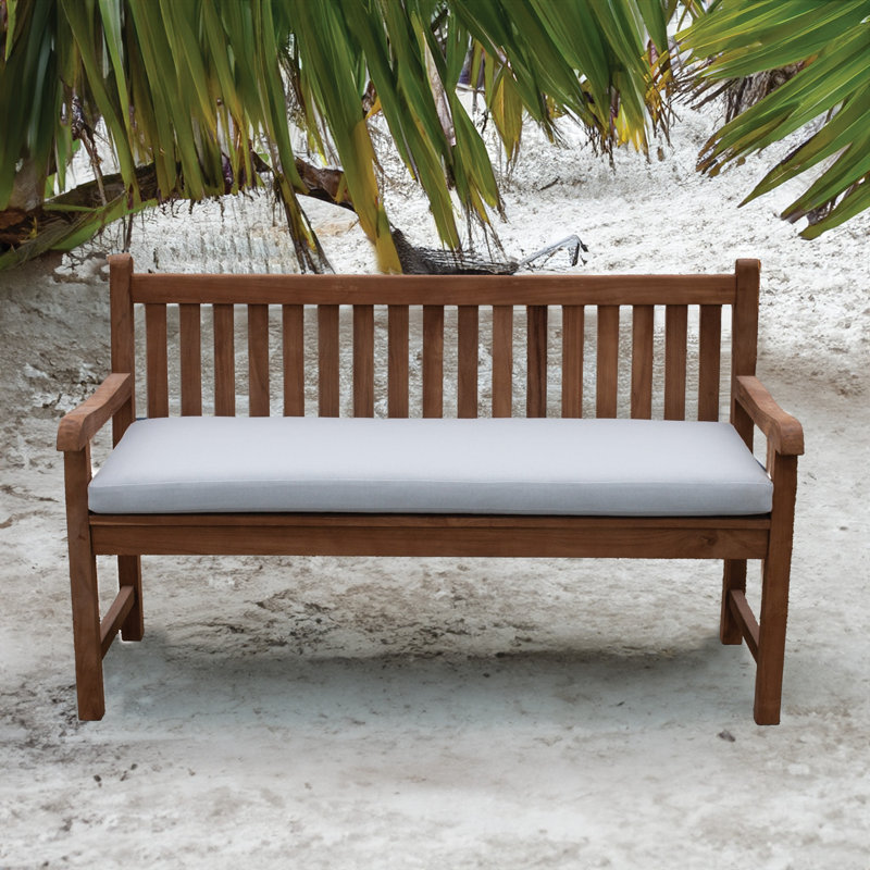 TB Bench Outdoor Cushion, Bamboo Bay Cloud, 50"W x 19"L