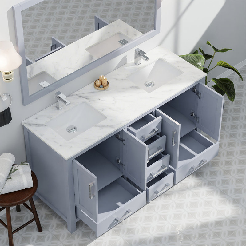 Double Bath Vanity with Marble Top