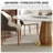 Simple Artificial marble Round Dining Table Set
