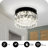 Pius LED Flush Mount Chandelier Crystal Ceiling Light Fixtures Ceiling Mount for Bedroom Bathroom