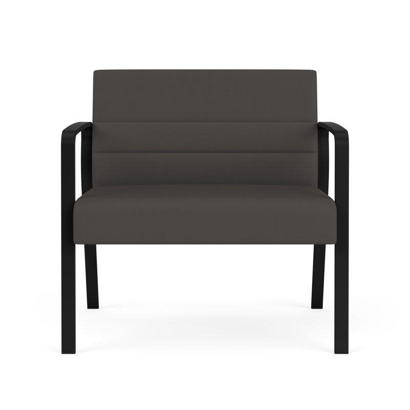Chaise bariatique Waterfall, Noir, Vinyle gris anthracite Patriot Plus