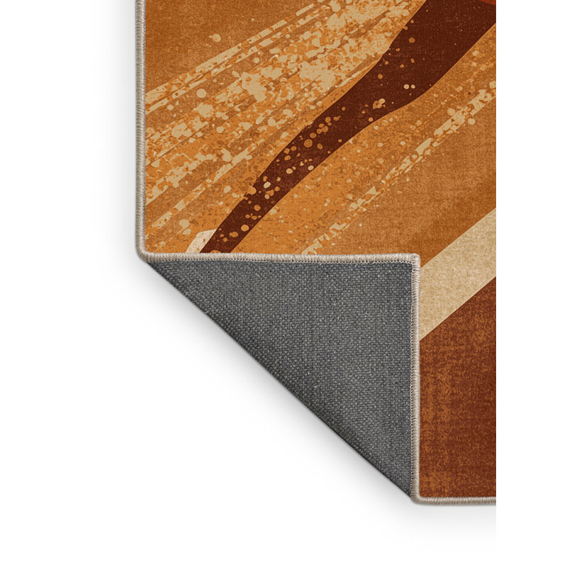 Tapis à poils longs doux et moelleux moderne et contemporain Ellman, 8 x 12