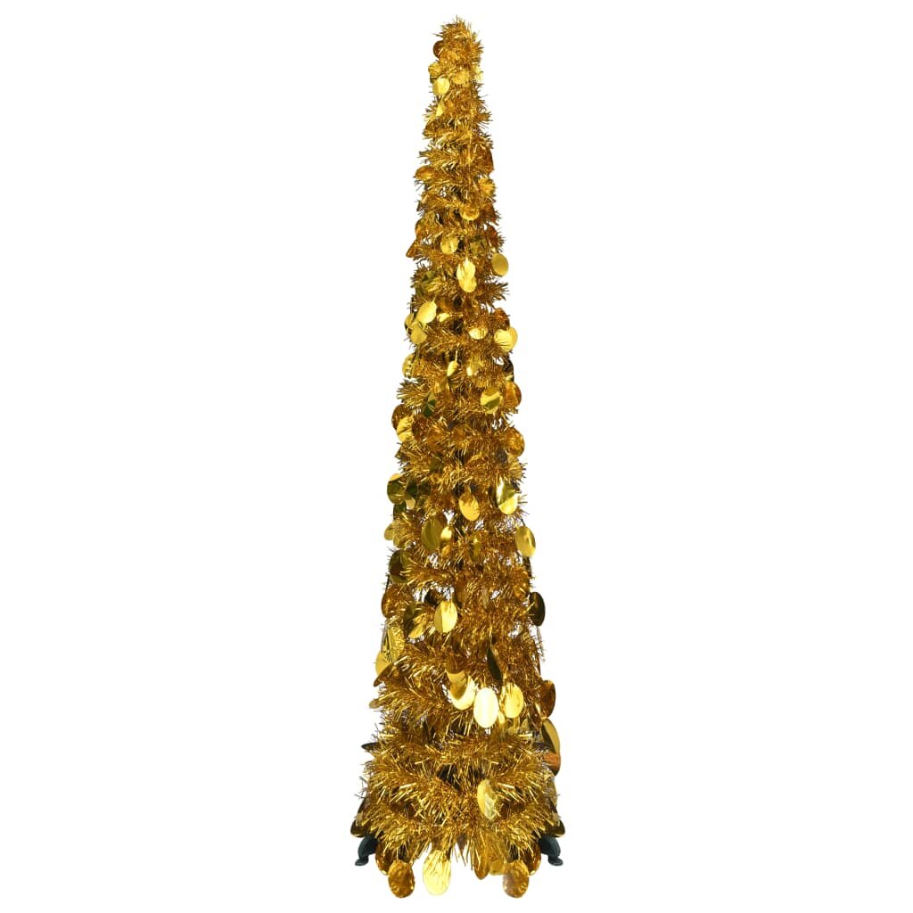 Künstlicher Weihnachtsbaum in Gold mit Ständer