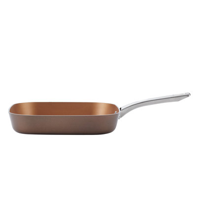 Ayesha Curry Home Collection Nonstick Square Stovetop Grill Pan, 11.25 Inch