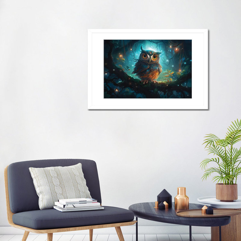 Cosmo, White Open Corner Frame Paper, 24" H x 32" W x 1" D