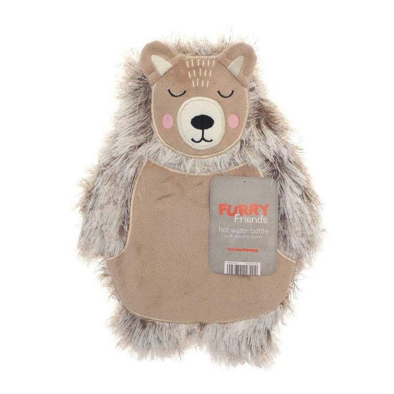 Furry Friends Brown Bear Hot Water Bottle