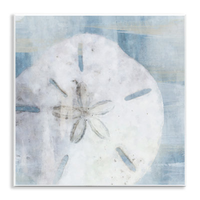 «Pastel Blue Sand Dollar Seashell», art mural par Nina Blue