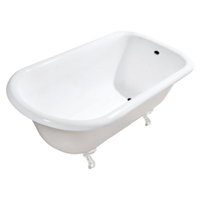 Baignoire à pattes en forme de D 48 po Kingston