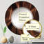 Miroir mural rond en tissu Noble Green Silk-1306055441