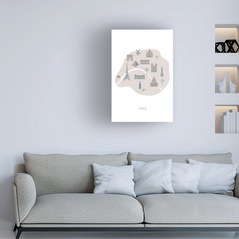 Art sur toile, «Bololog Studio Studio Paris», H 19 po x l 12 po x P 2 po