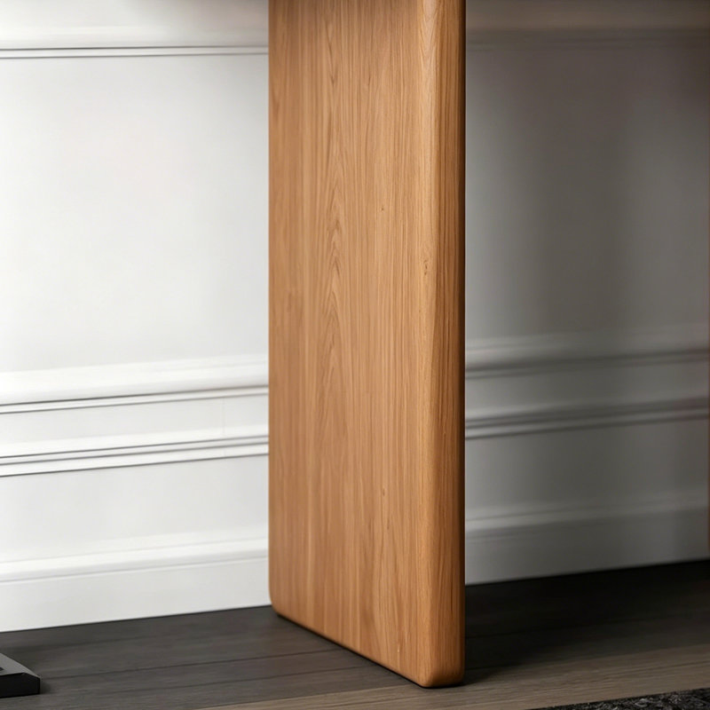 Console en bois massif de style japonais, Brun