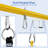 Gymax Metal Blue/Yellow Swing Set Hardware with Mounting Hangers