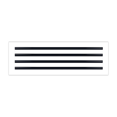 BUILDMART - 24x8 Modern AC Vent Cover - Standard Linear Slot Diffuser - Register Grille / Size: 2" H x 8" W x 24" L