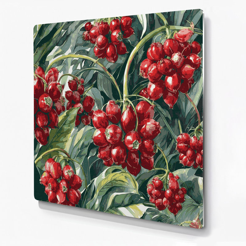 Art mural en métal «Fruit guarana», H 16 po x l 16 po