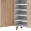  Armoire de rangement pour chaussures 20 paires avec tablettes ouvertes-2102480999