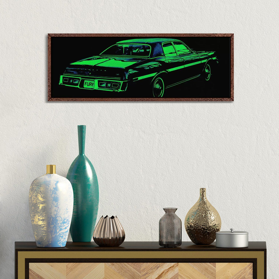 Caddy Fury von 5by5collective - Panoramaleinwand auf Leinwand Giclée auf Leinwand