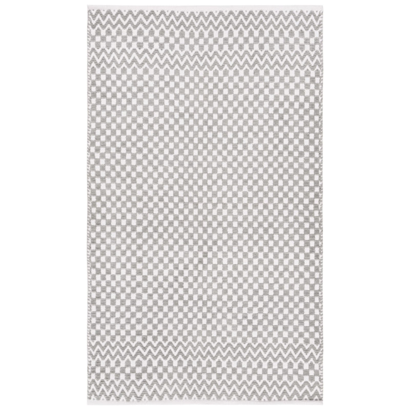 Alpizar Flat Weave Cotton Geometric Rug, Rectangle 3' x 5'