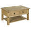 Coffee Table with Storage 2 Drawer Solid